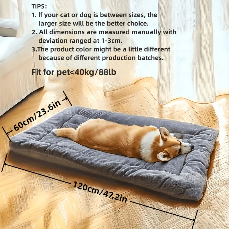 Oversized Ultra Soft Plush Dog Cat Bed/Crate Pad