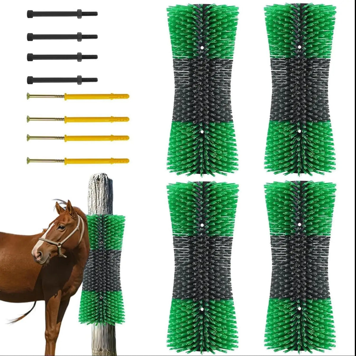 2PCS Livestock Grooming Brush for Back Scratching - Whiskersnwigglesshop