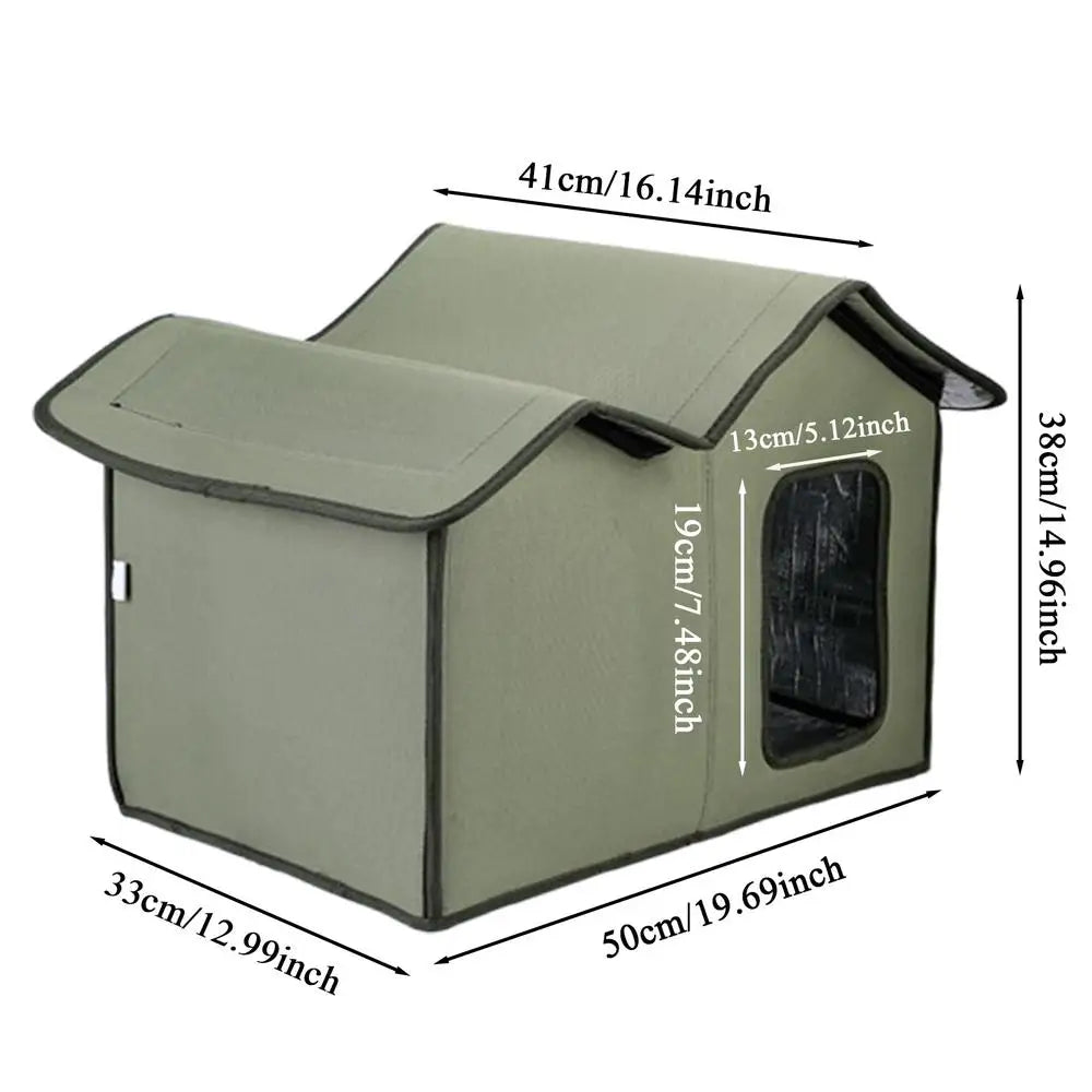 Waterproof Outdoor Cat House/Pet Cat Cave - Whiskersnwigglesshop