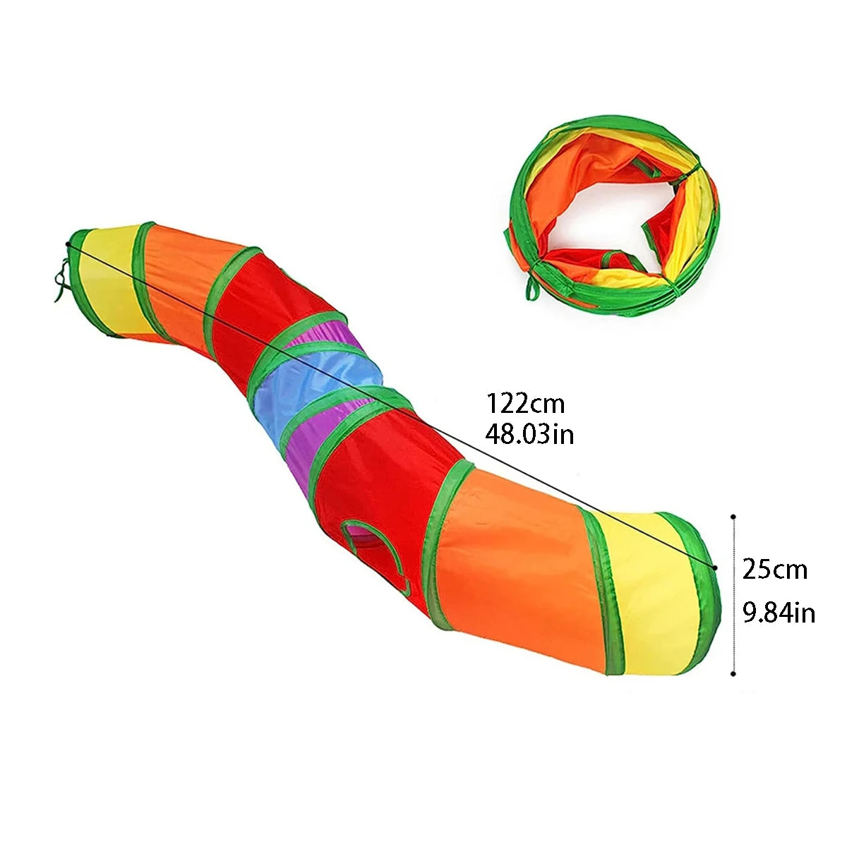 Foldable Interactive Cat Tunnel Tube Pet Toy For Kitten Indoor Entertainment Relieve Boredom