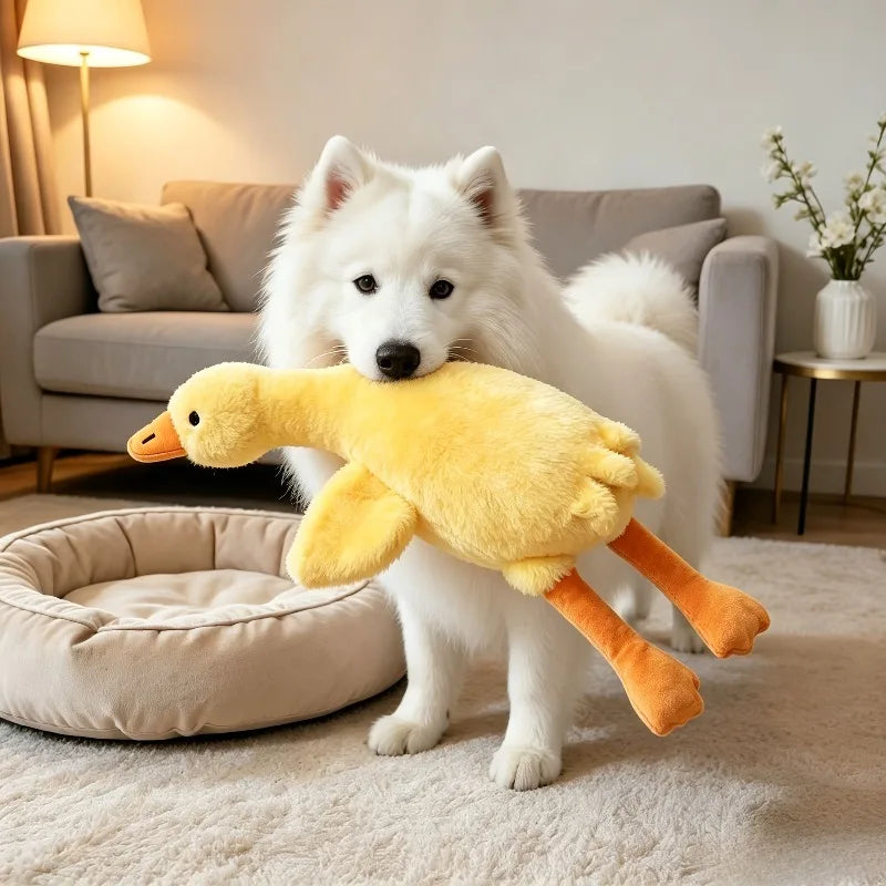 Washable Soft Duck Pet Companion Toy