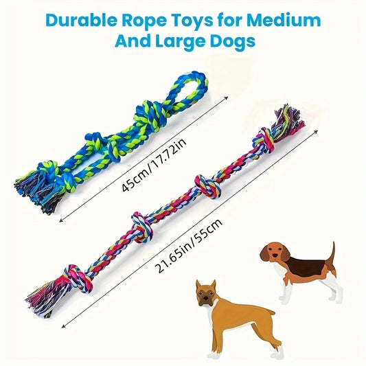 Indestructible Durable Dog Tug Of War Interactive Toys Suitable For Medium And Large Dogs