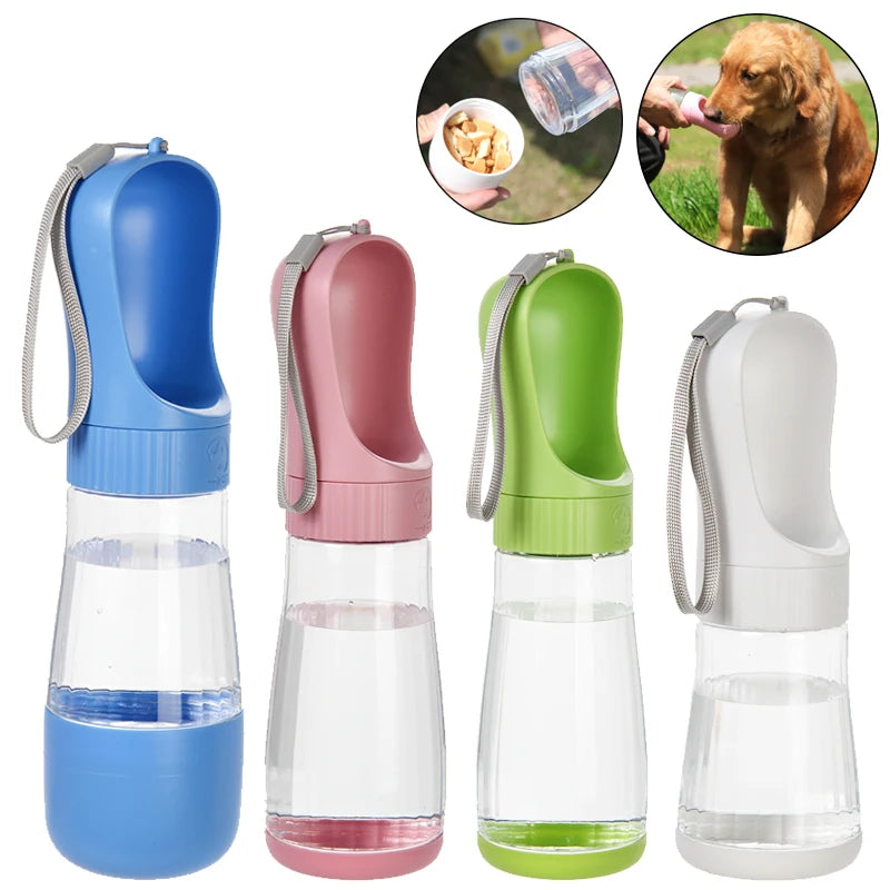 Portable 2 in 1 Dog Water Bottle With Food Container - Whiskersnwigglesshop