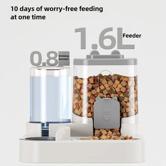 Automatic Feeder with Spill Proof Design for Small Medium Large Pets