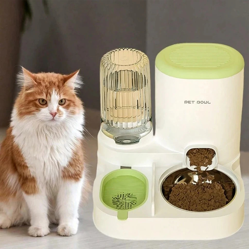 2-in-1 Automatic Pet Feeder and Water Dispenser