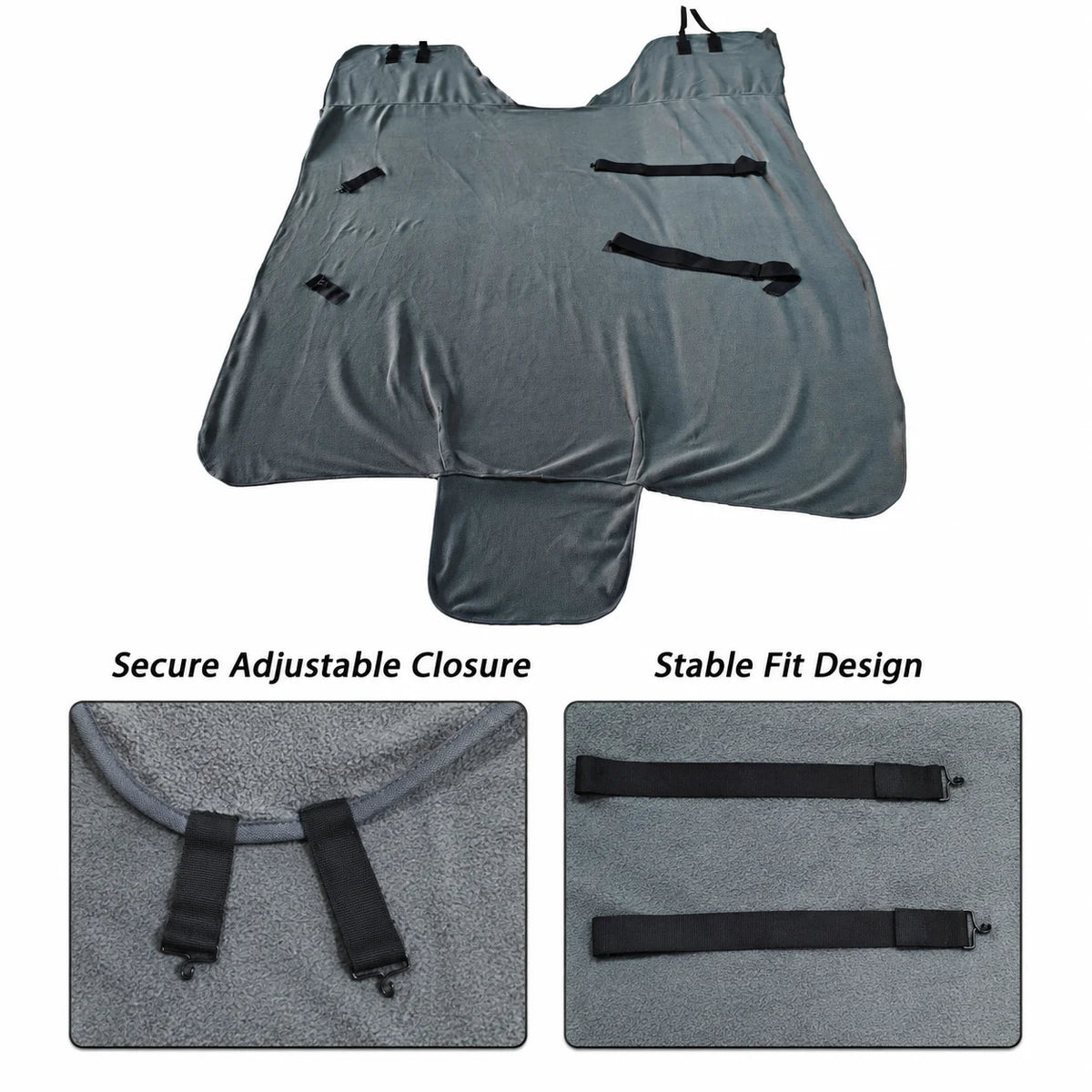Professional Stable Horse Blanket / Warm Fleece with Adjustable Buckle for Horses