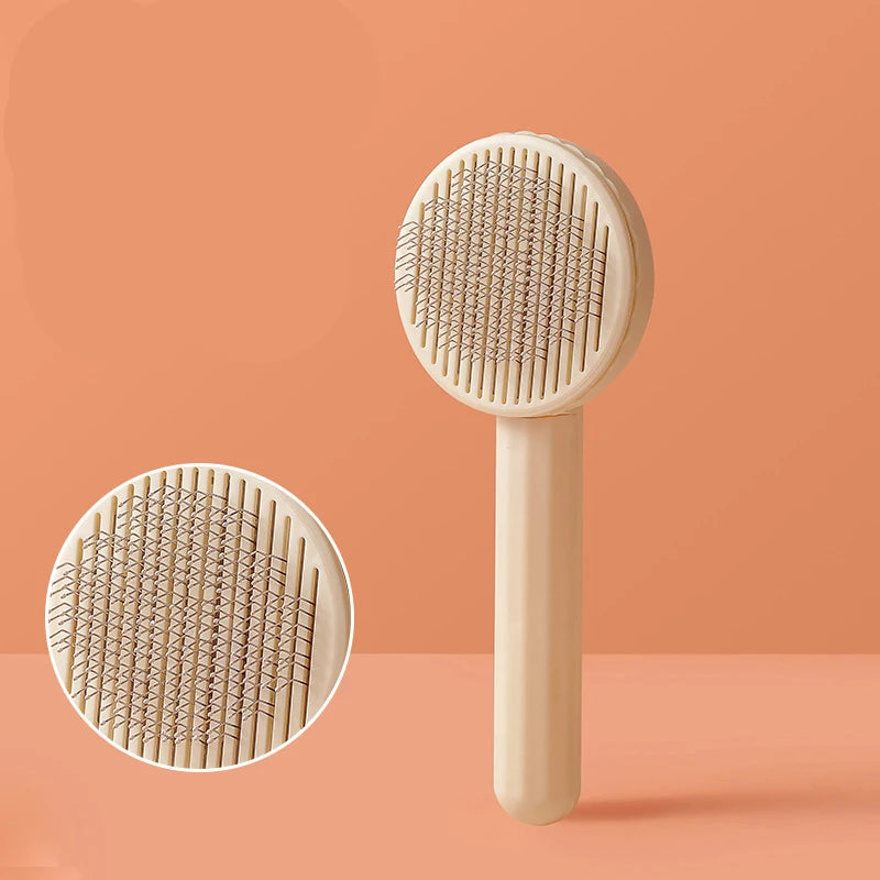 Self-Cleaning Pet Comb for Cats & Dogs