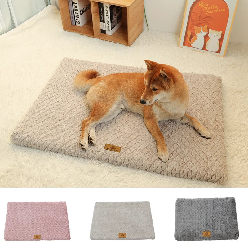 Orthopedic Foam Pet Bed With Removable Washable Faux Fur Cover & Anti-Slip Bottom