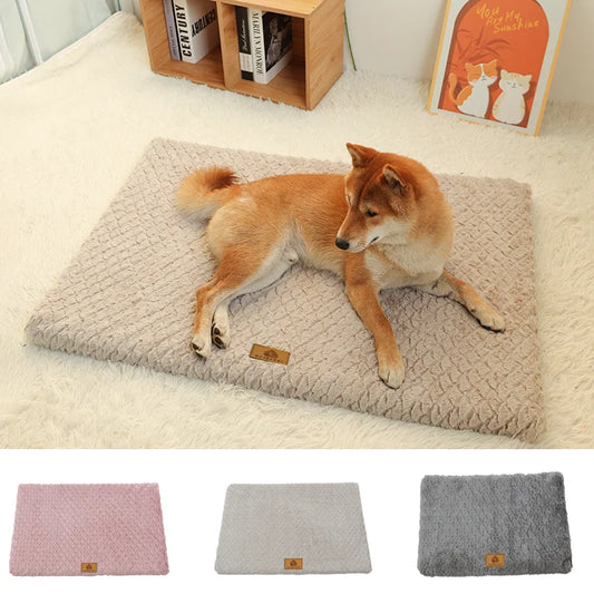 Orthopedic Foam Pet Bed With Removable Washable Faux Fur Cover & Anti-Slip Bottom