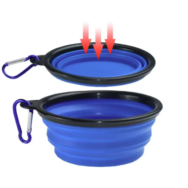 Durable Collapsible Travel Portable Pet Food Bowl for Pets - Whiskersnwigglesshop