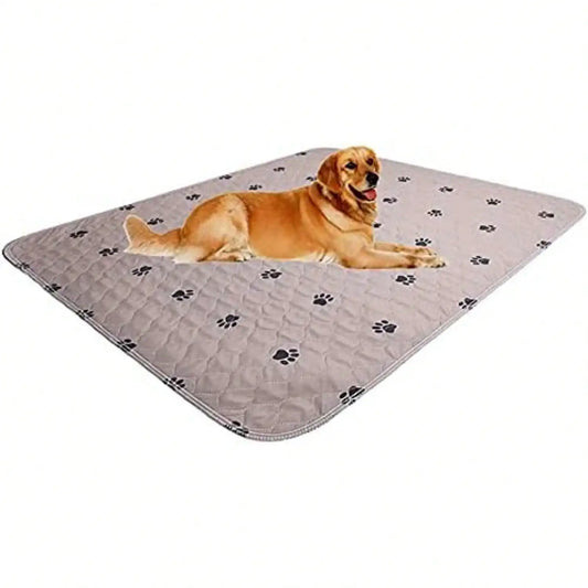 Super Absorbing Waterproof Pet Training Pads for Dog Bed Mat with Puppy Grooming Gloves Washable/Reusable