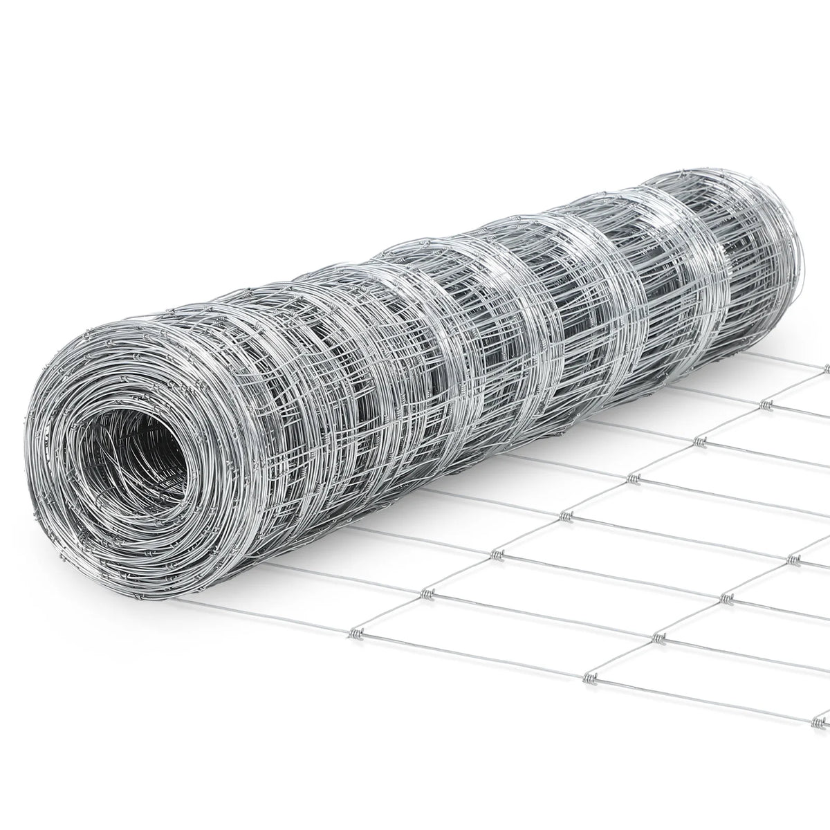 Heavy-Duty Galvanized Welded Wire Cattle Fence Roll, 14-Gauge Rust-Resistant Graduated Livestock Field Fencing - Whiskersnwigglesshop