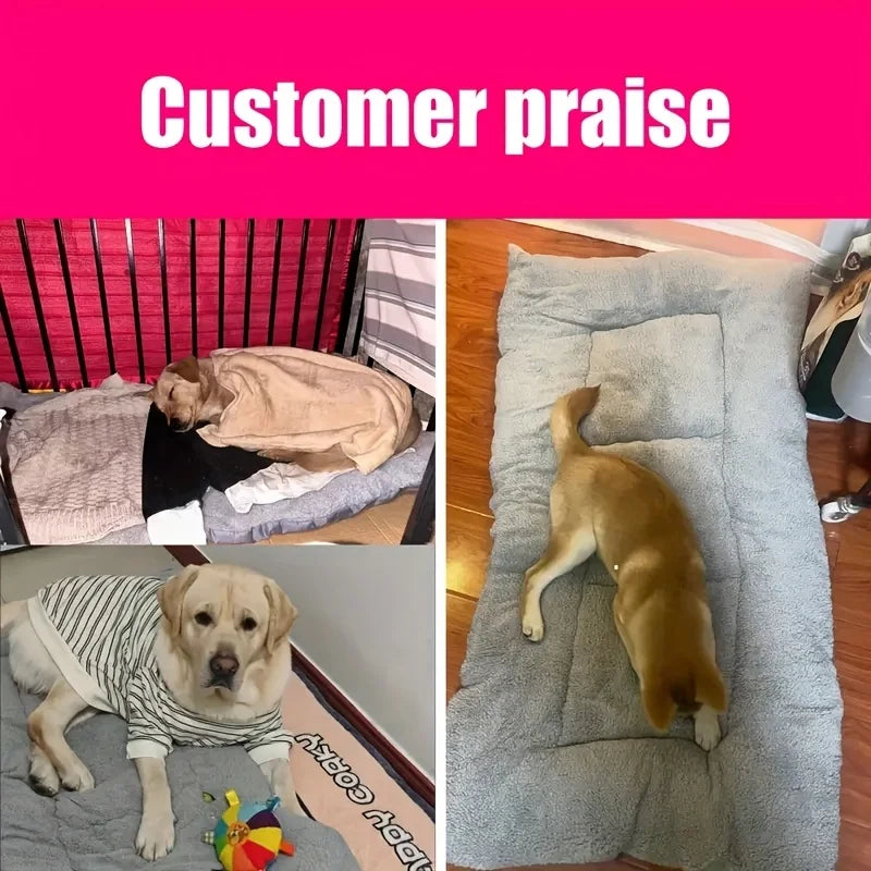 Oversized Ultra Soft Plush Dog Cat Bed/Crate Pad