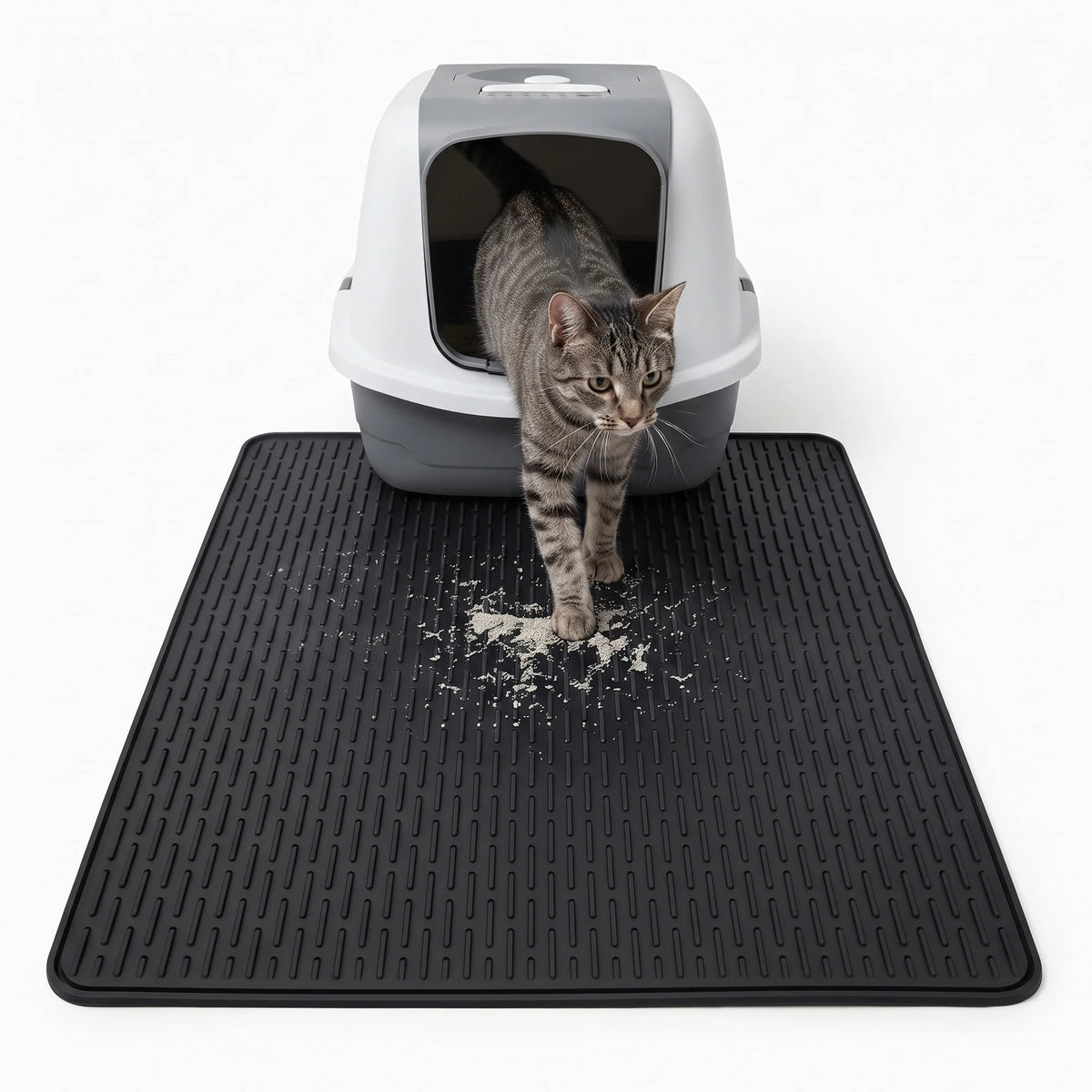 Silicone Waterproof Non-Slip Cat Litter Mat - Whiskersnwigglesshop