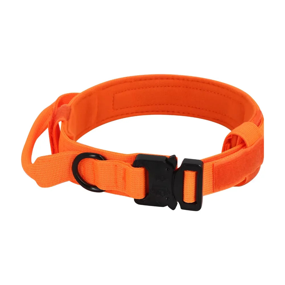 Adjustable Tactical Dog Training Collar And Leash Set with Control Handle Lead Collar