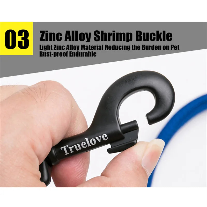 Truelove Reflective Nylon Mesh Padded Pet Leash
