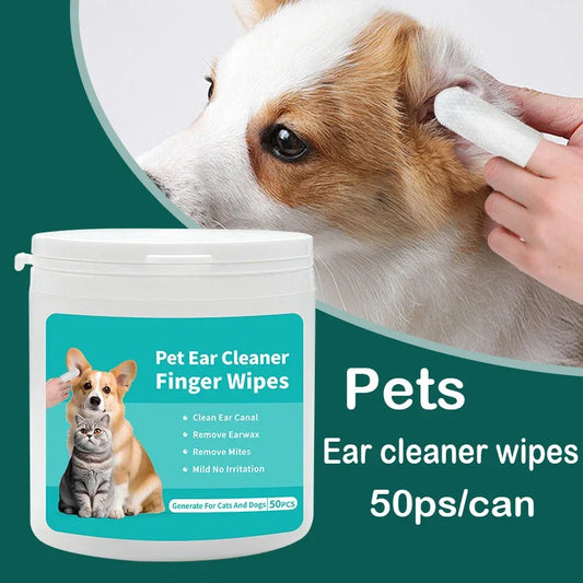 50 PCS Pet Ear Cleaning Wipes