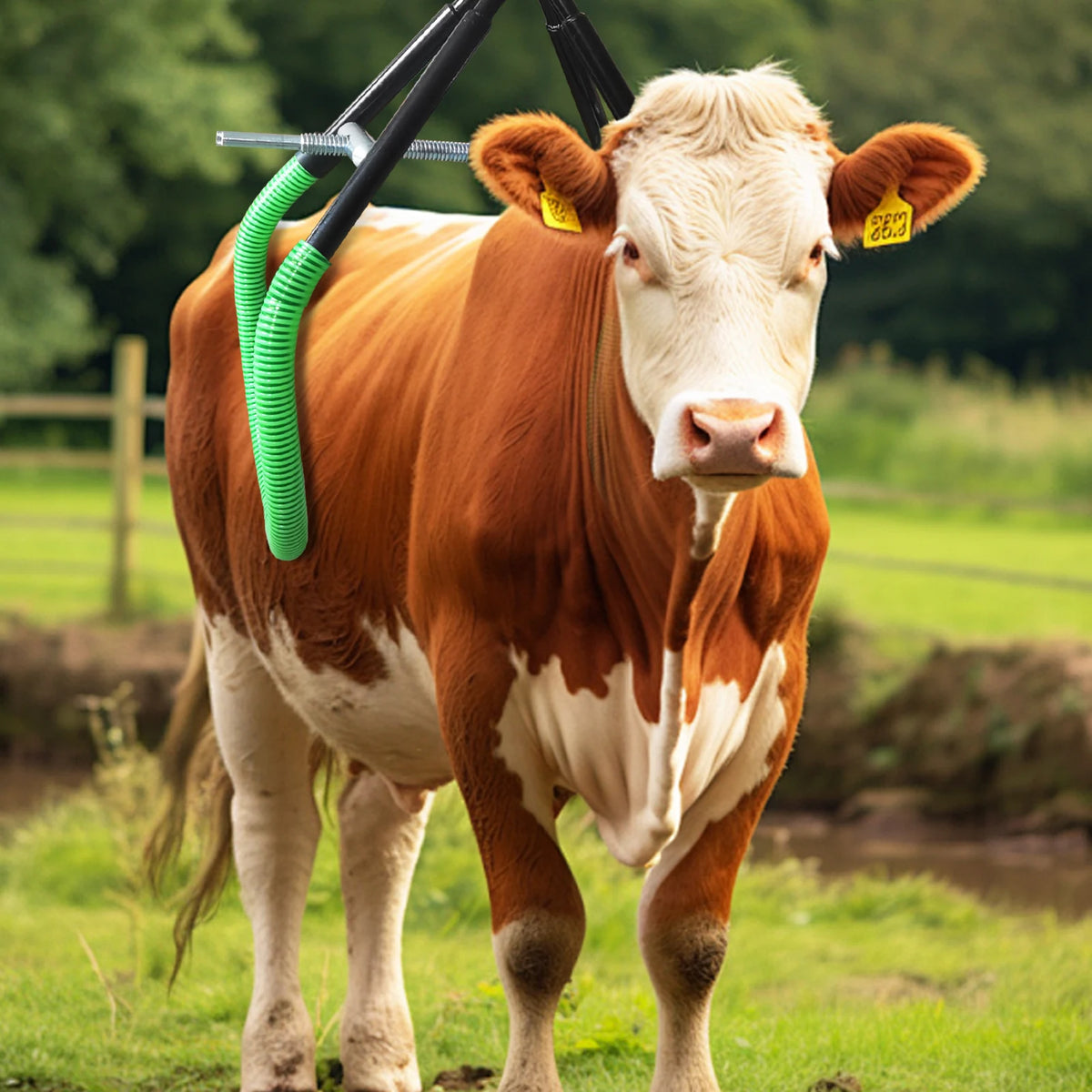 Heavy Duty Cow Hip Lift, 2204 Lbs Load Capacity Cattle Lifter with Adjustable Opening and Non-Slip Rubber Grips - Whiskersnwigglesshop