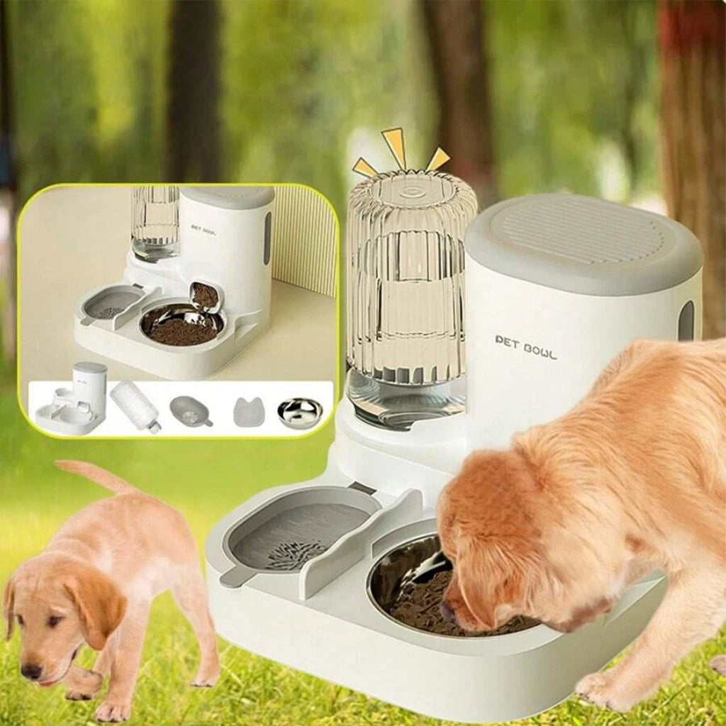 2-in-1 Automatic Pet Feeder and Water Dispenser