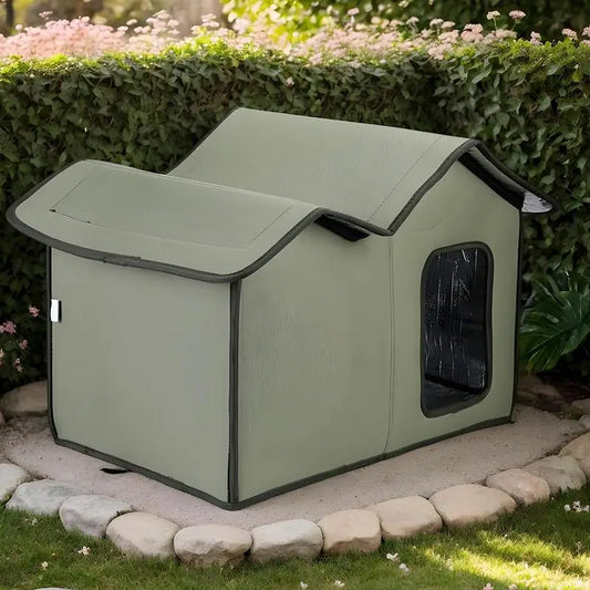 Waterproof Outdoor Cat House/Pet Cat Cave - Whiskersnwigglesshop
