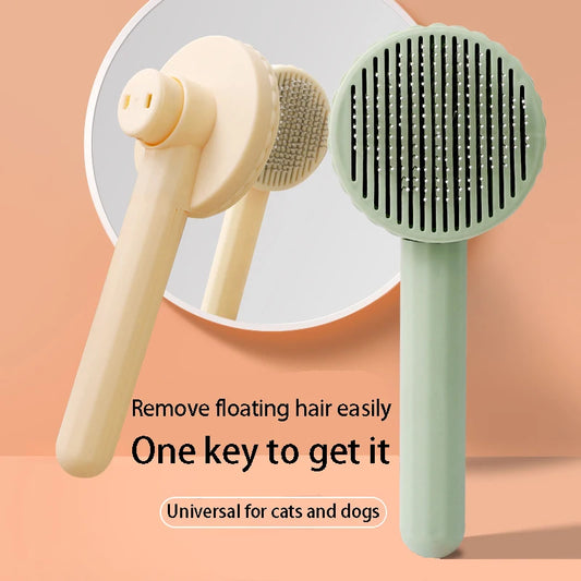 Self-Cleaning Pet Comb for Cats & Dogs