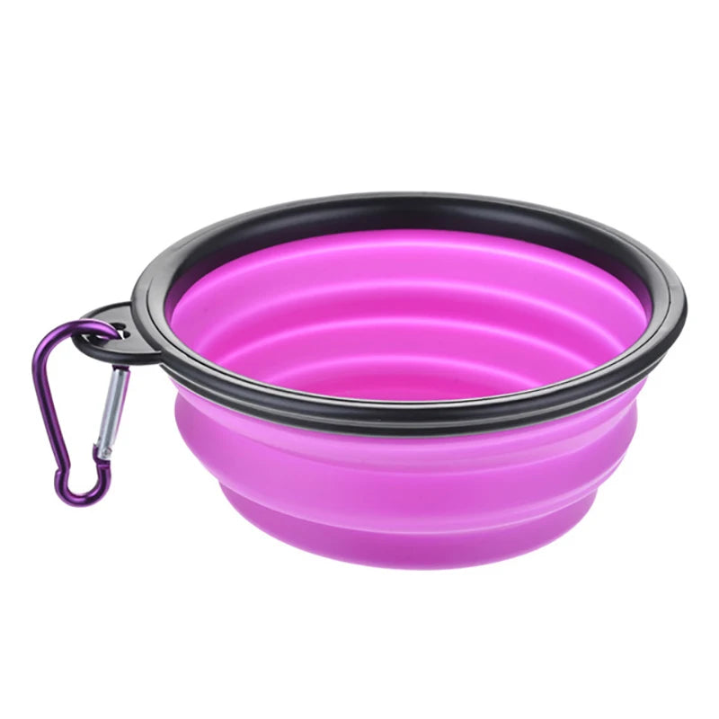 Durable Collapsible Travel Portable Pet Food Bowl for Pets - Whiskersnwigglesshop