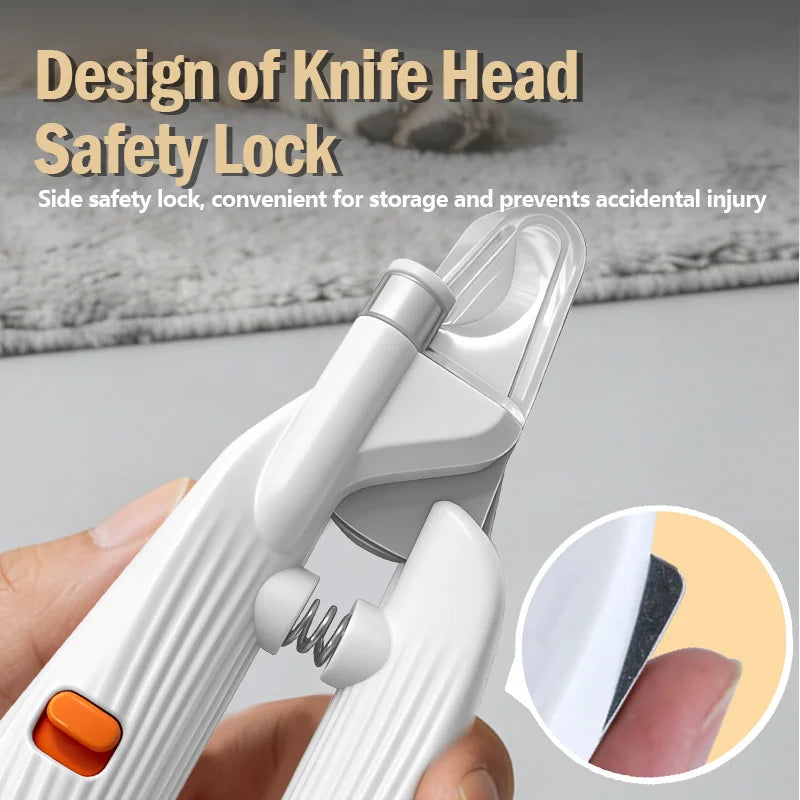 2‑in‑1 Pet Nail Clipper with LED Light & Nail File Pet Grooming Tool