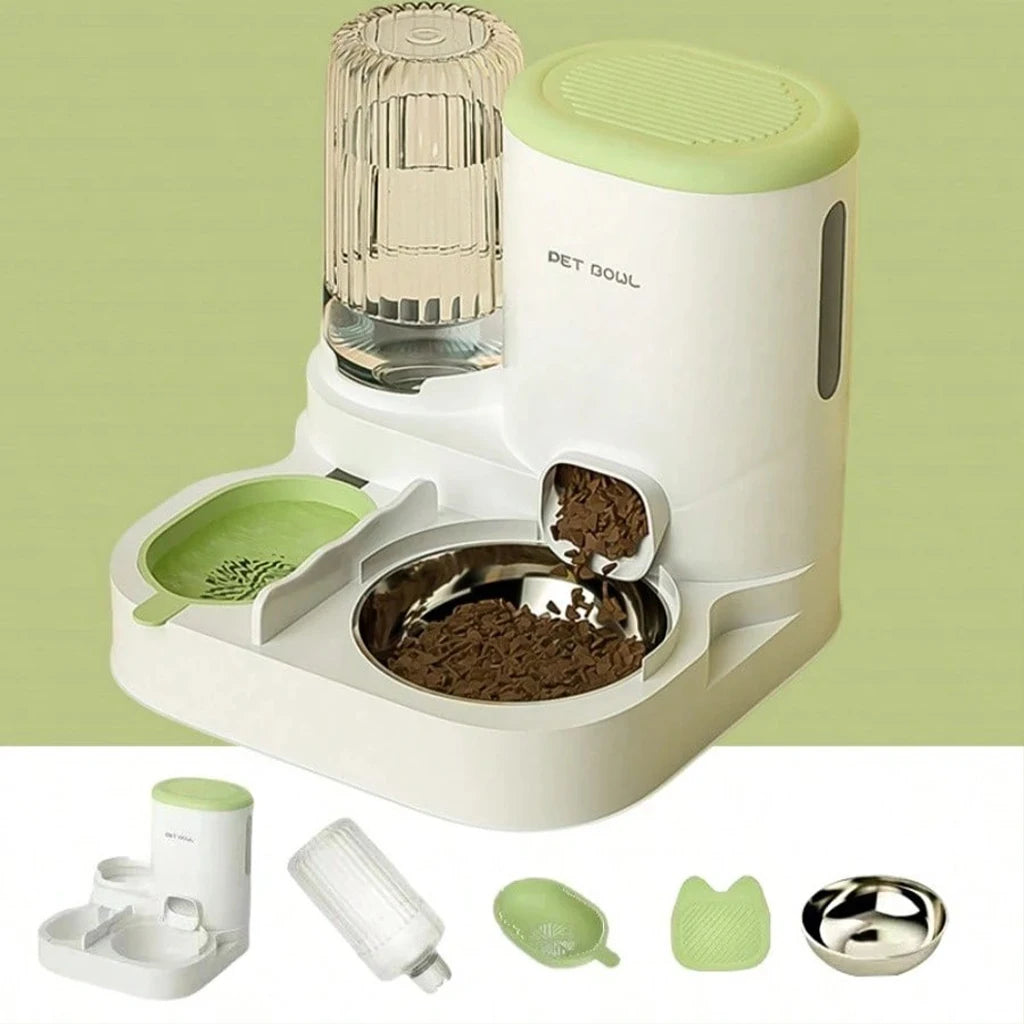 2-in-1 Automatic Pet Feeder and Water Dispenser