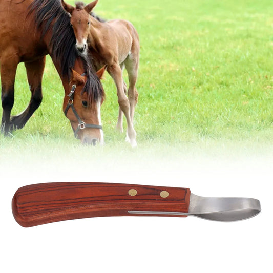 Stainless Steel Hoof Trimmer Shears 19.5cm Sturdy Rubber Wood Handle Hoof Trimmer Shears Non Slip for Livestock
