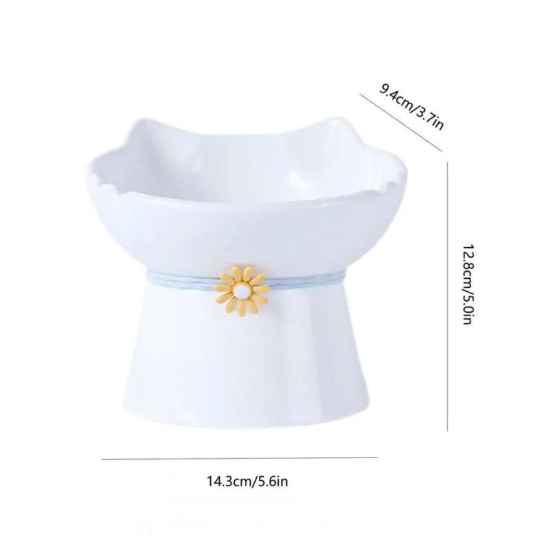 Elevated Ceramic Cat Bowls