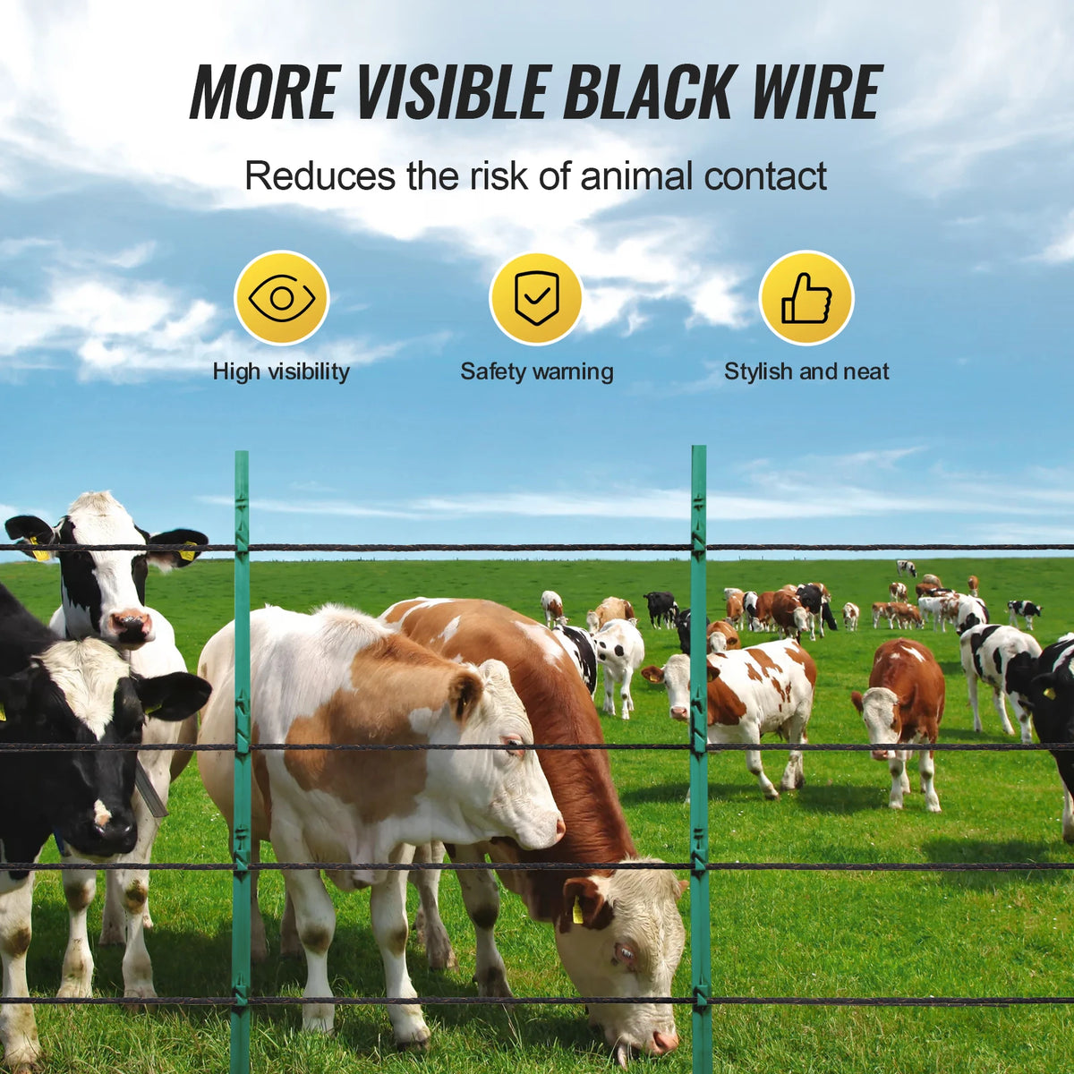 VEVOR Electric Fence Wire 1000Ft/3366Ft Polywire for Reliable Conductivity - Whiskersnwigglesshop