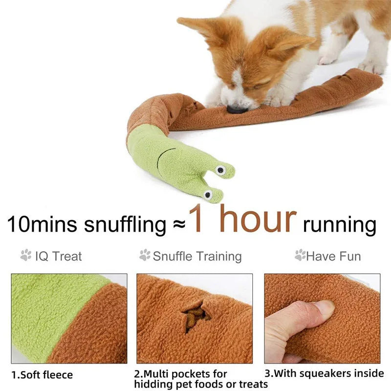 Snail Sniffing Interactive Toy/Slow Feeder Hiding Mat for Interactive Pet Training