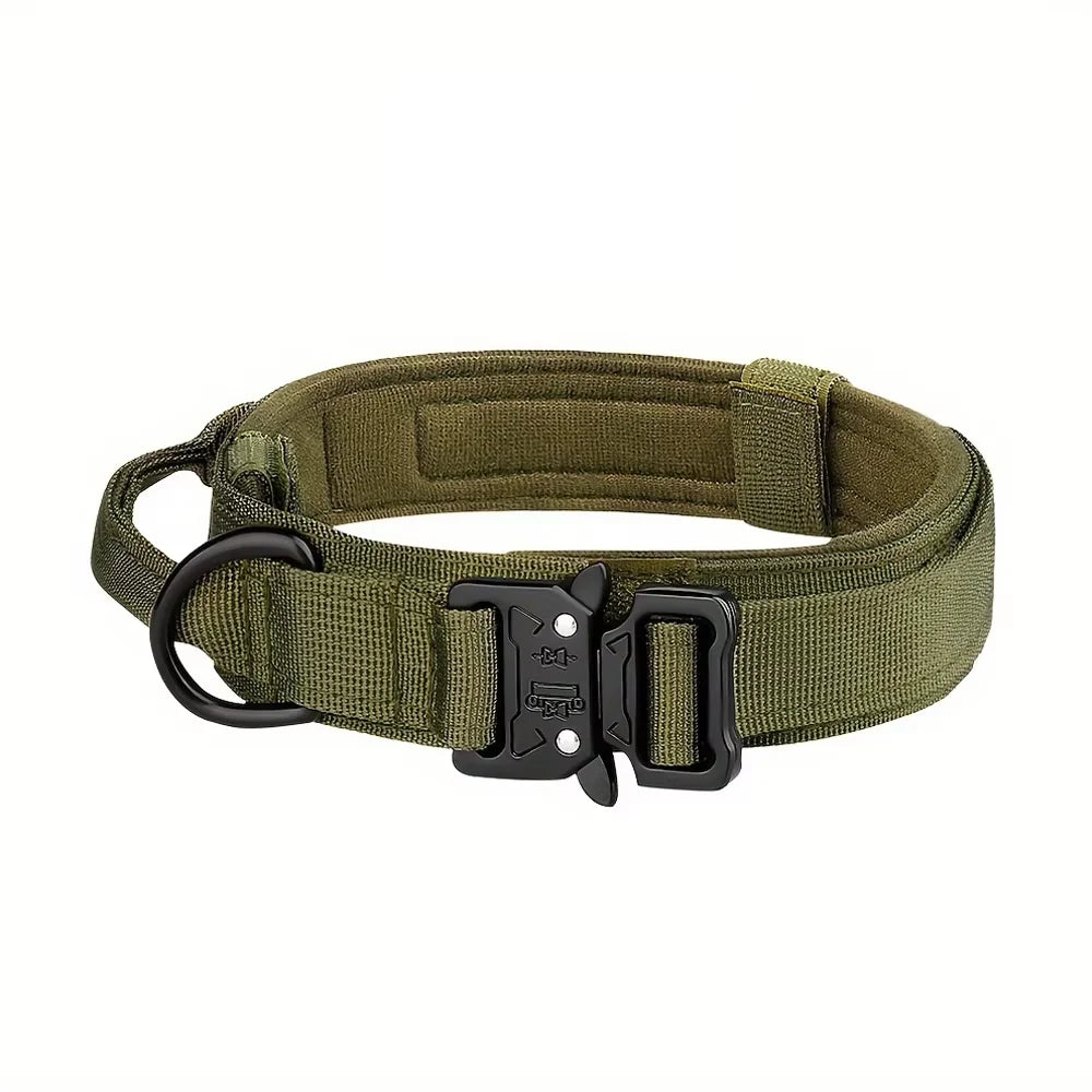 Adjustable Tactical Dog Training Collar And Leash Set with Control Handle Lead Collar