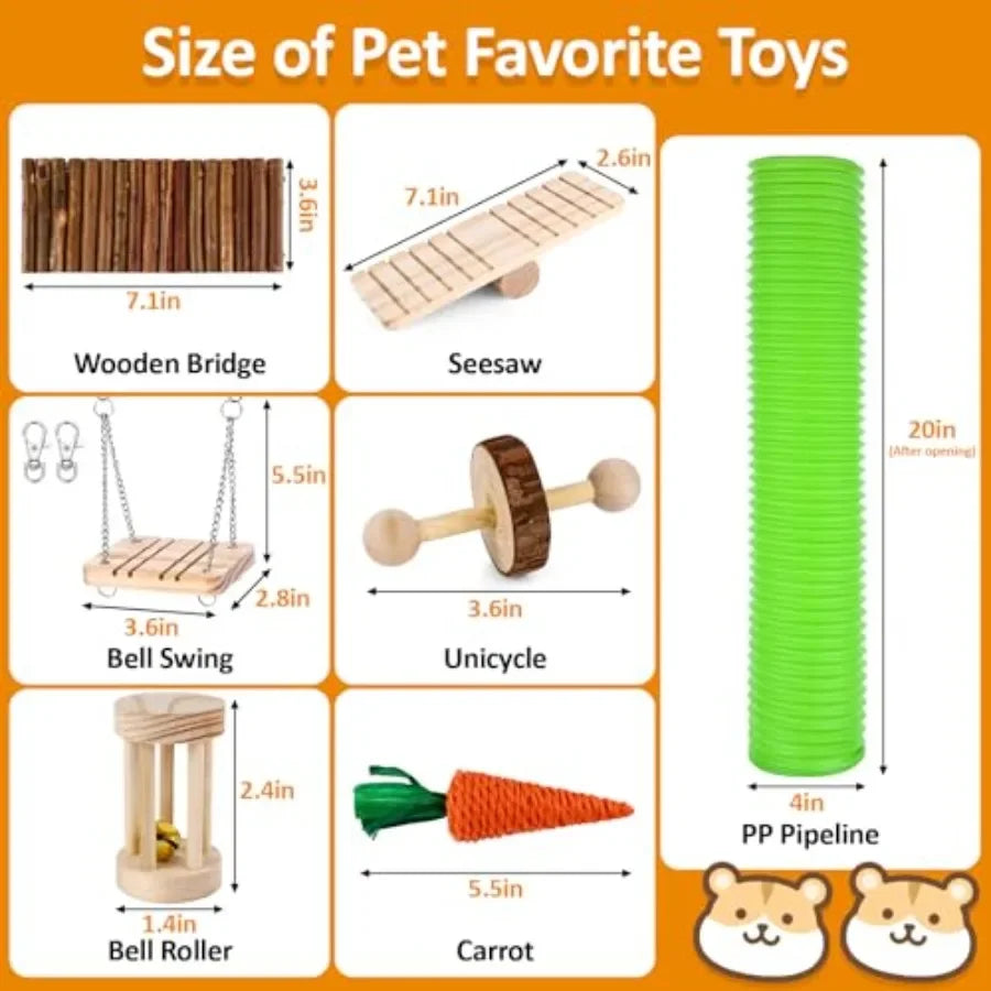 Small Animal Toys Set - Whiskersnwigglesshop