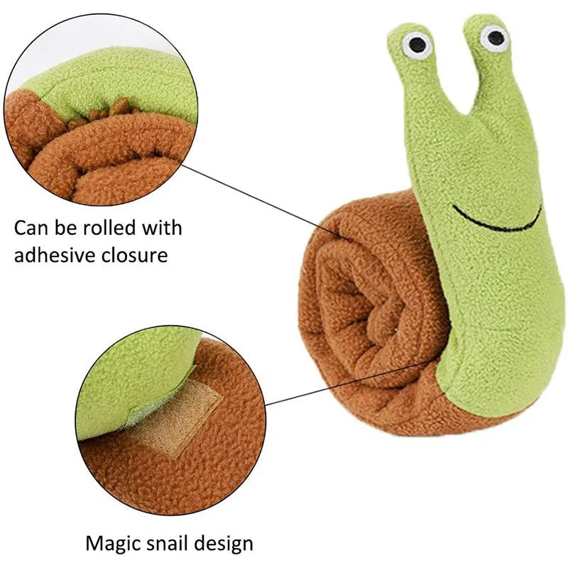 Snail Sniffing Interactive Toy/Slow Feeder Hiding Mat for Interactive Pet Training