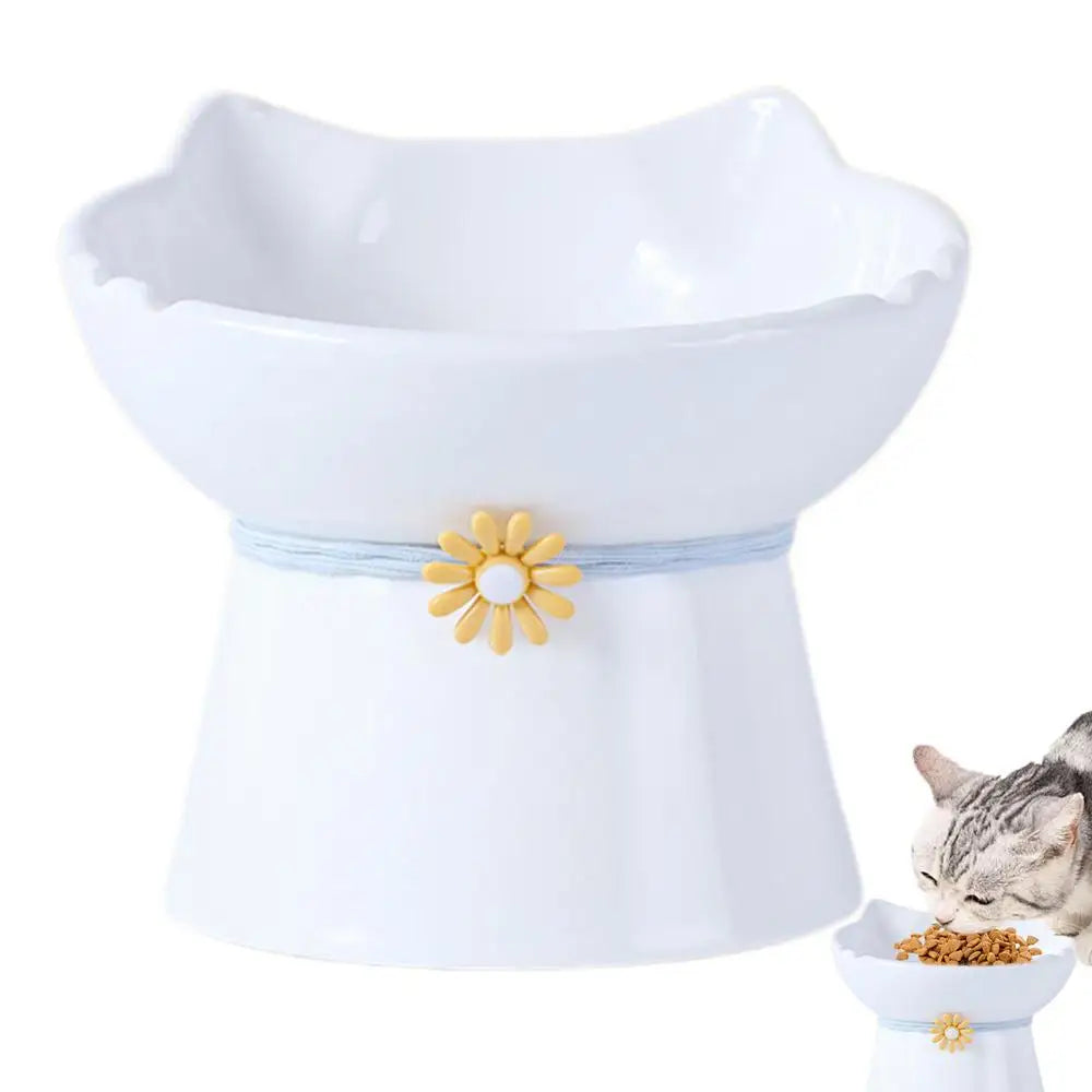 Elevated Ceramic Cat Bowls