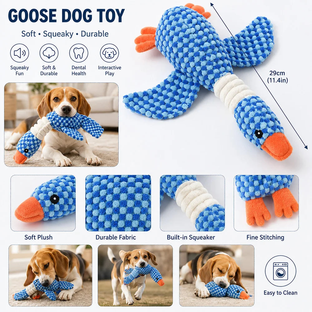 Pet Plush Toy with Squeaker for Dogs & Puppies