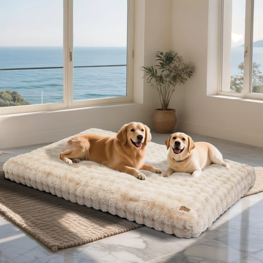 Ultra-soft Plush Pet Bed With Thicker Foam Base That Comes In Multiple Sizes