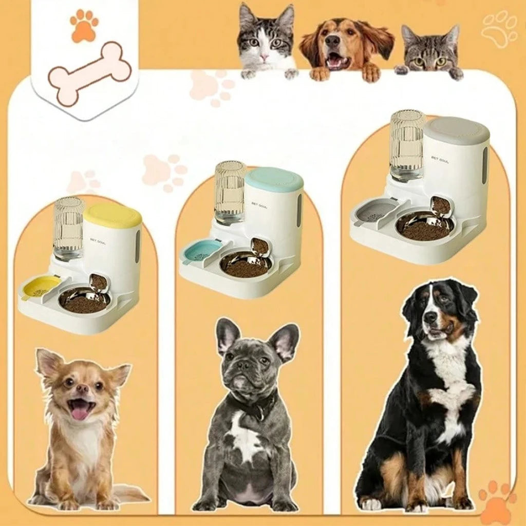 2-in-1 Automatic Pet Feeder and Water Dispenser