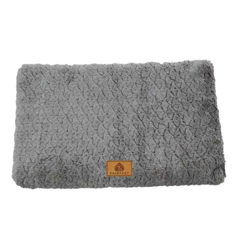 Orthopedic Foam Pet Bed With Removable Washable Faux Fur Cover & Anti-Slip Bottom