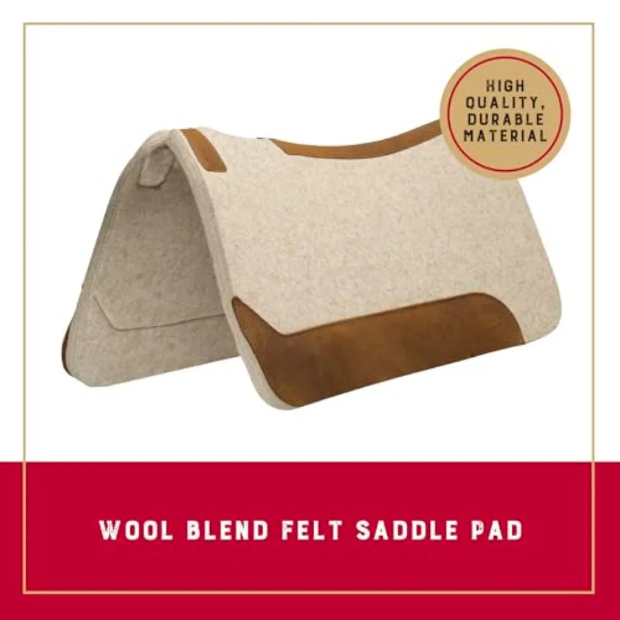 Western saddle pad for horse protection