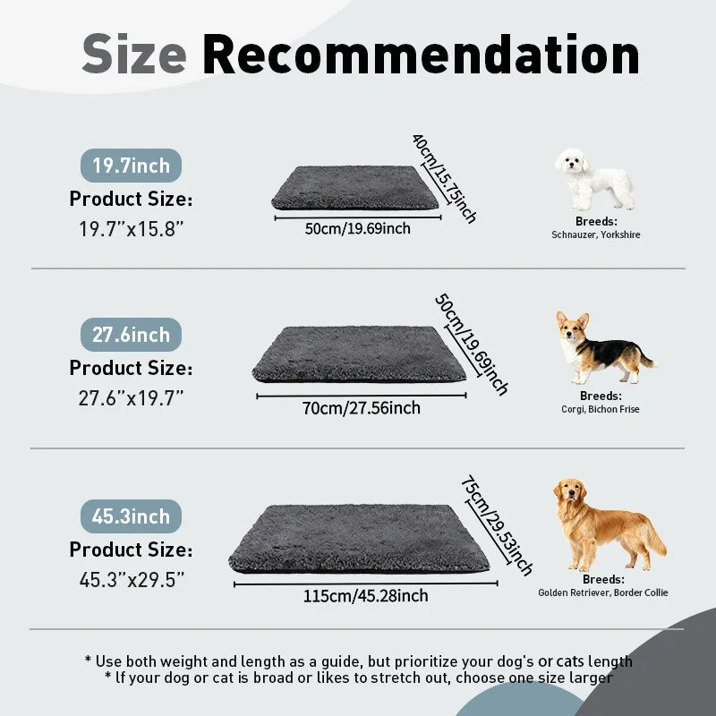 Self-Warming Heating Pad for Cats & Dogs With Anti-Slip and Washable Cover
