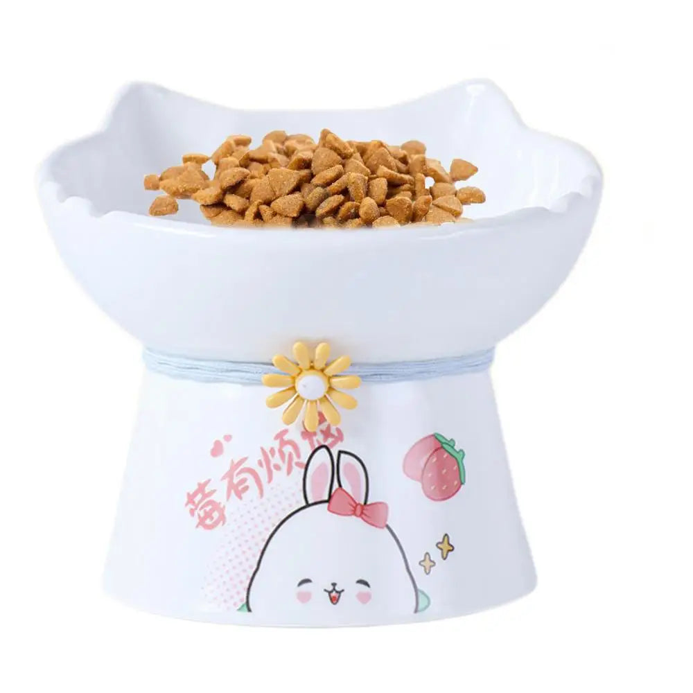 Elevated Ceramic Cat Bowls