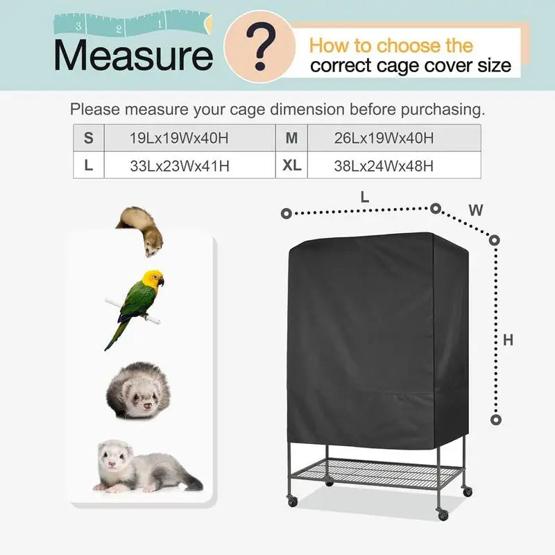 Washable Waterproof Bird/Aviary Cage Cover - Whiskersnwigglesshop