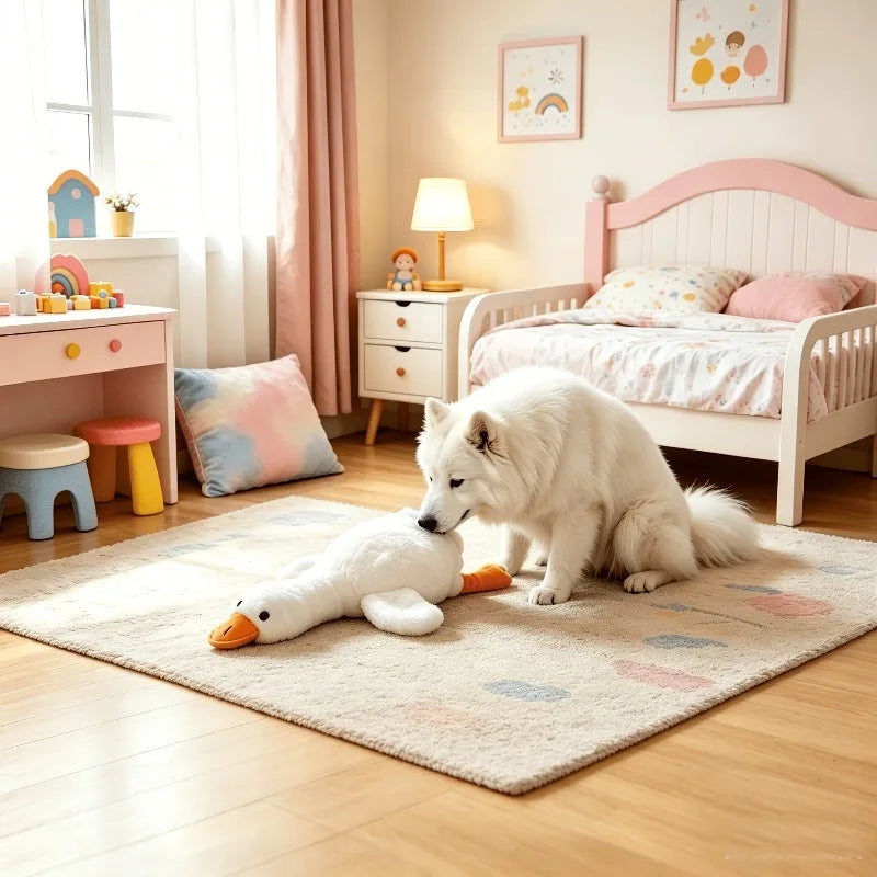 Washable Soft Duck Pet Companion Toy