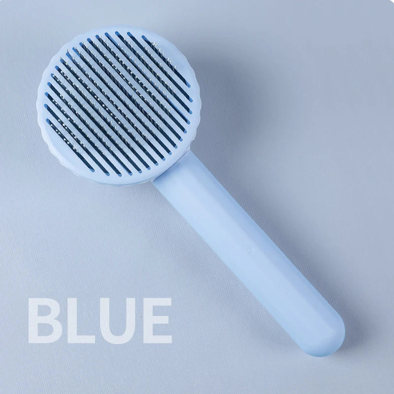 Self-Cleaning Pet Comb for Cats & Dogs