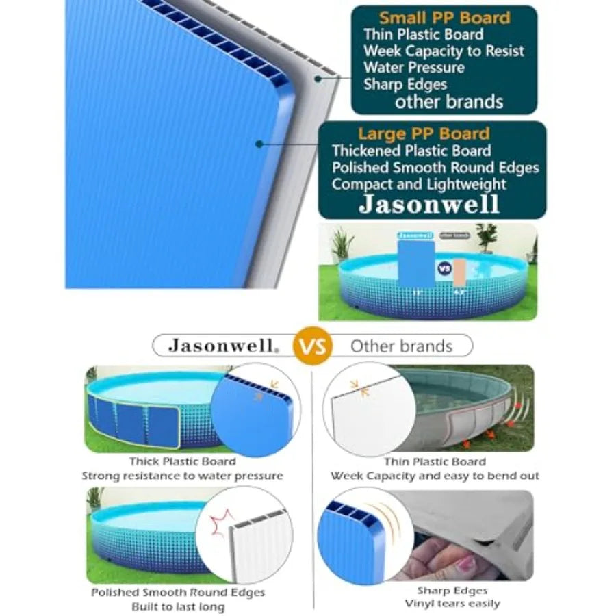 Collapsible Dog Pool - Hard Plastic Paddling Swimming Pool for Backyard