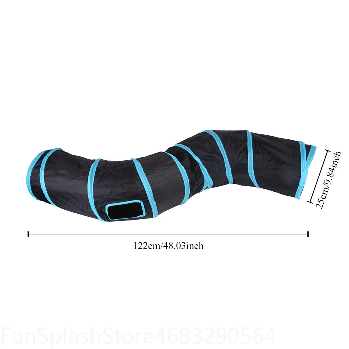 Foldable Interactive Cat Tunnel Tube Pet Toy For Kitten Indoor Entertainment Relieve Boredom