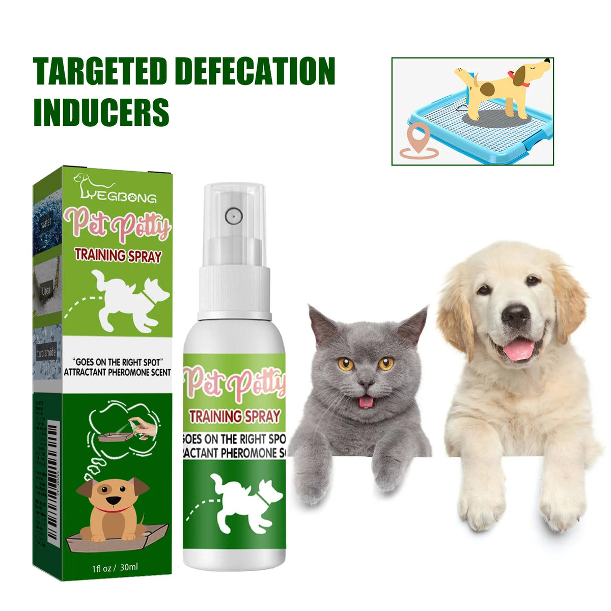 30ml Pet Toilet Training Spray for Potty Positioning Trainer Safe & Effective
