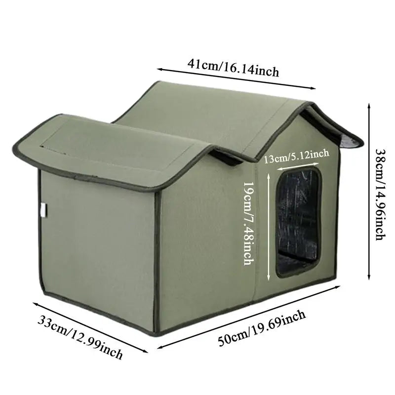 Waterproof Outdoor Cat House/Pet Cat Cave - Whiskersnwigglesshop